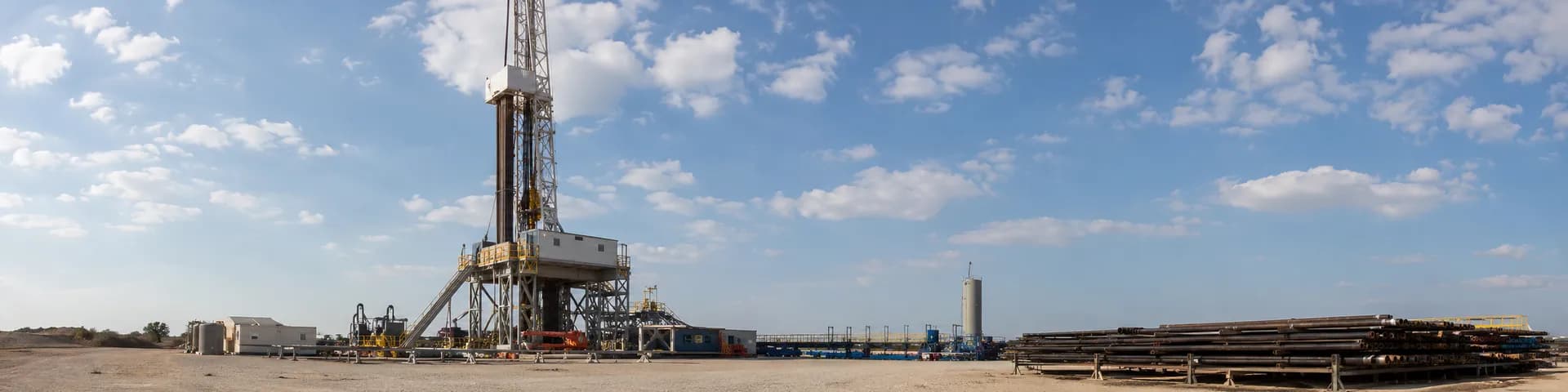 Directional drilling operation in the field